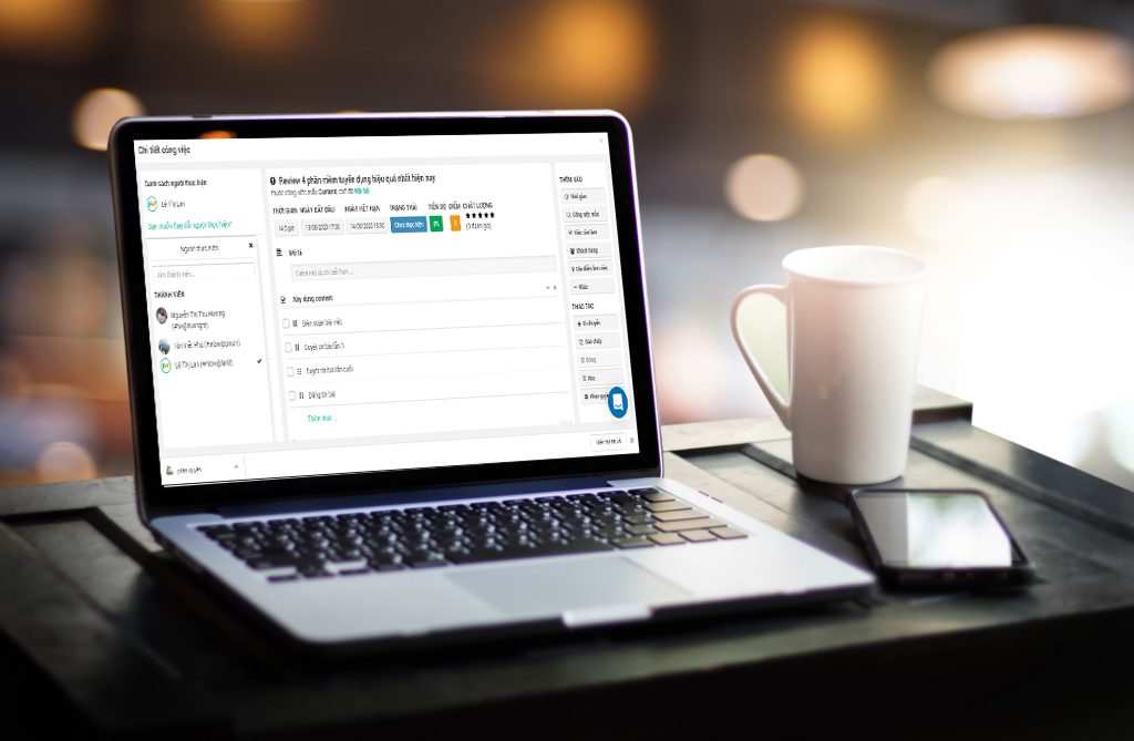 Giao việc cho nhân viên mọi lúc mọi nơi bằng máy tính hoặc điện thoại kết nối Internets