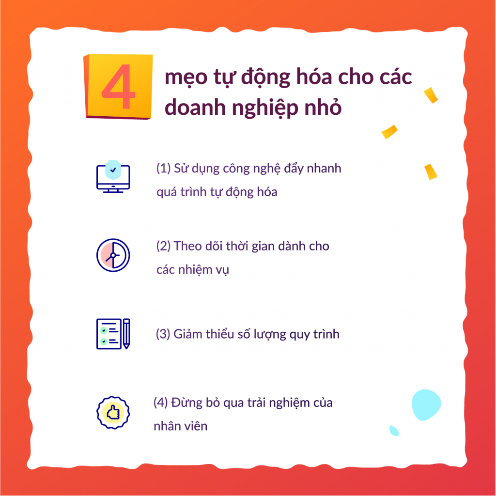 mẹo tự động hóa cho doanh nghiệp nhỏ