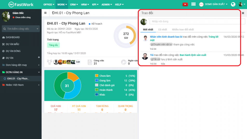 Xây dựng Tiến Hợp quản lý dự án hiệu quả với FastWork Project ...