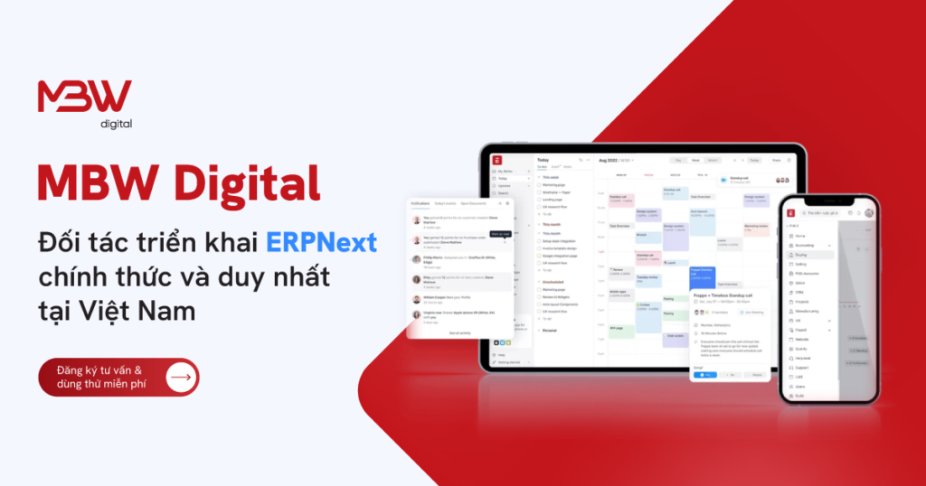 MBW triển khai dự án ERPNext cho doanh nghiệp