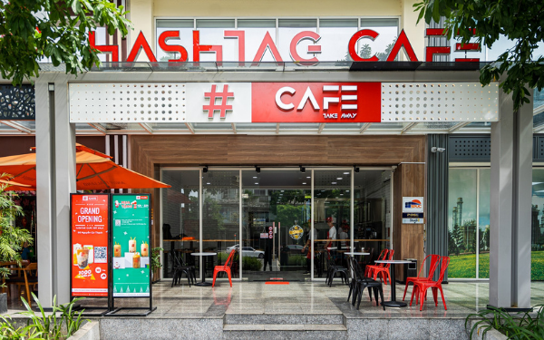 Chuỗi Hashtag Cafe sở hữu 2 cửa hàng chính và 3 cửa hàng phục vụ mang đi