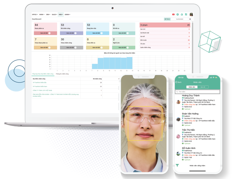 Giải pháp chấm công online cho doanh nghiệp sản xuất