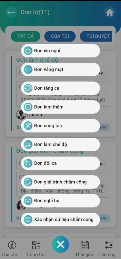 Giao diện mới FastWork mobile